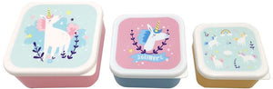 Snack Boxes (set of 3) - Unicorn