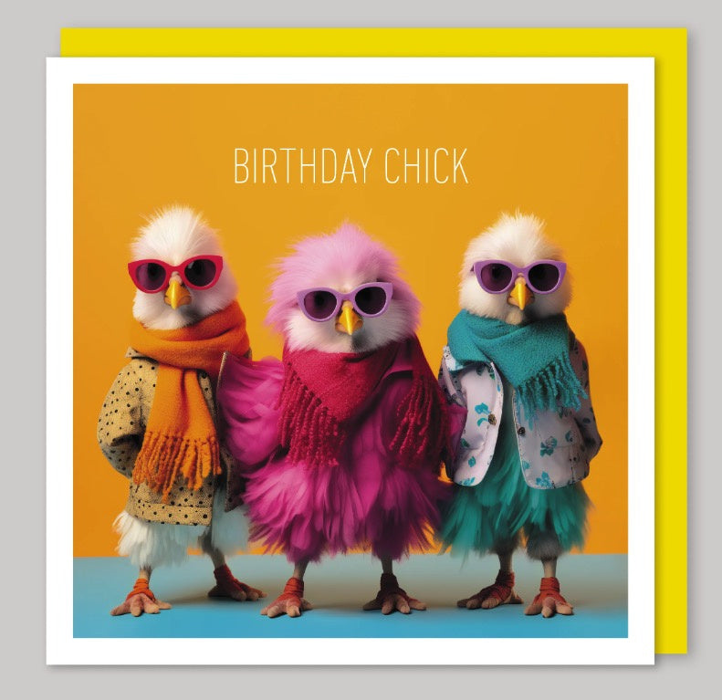 Birthday Chick Greeting Card