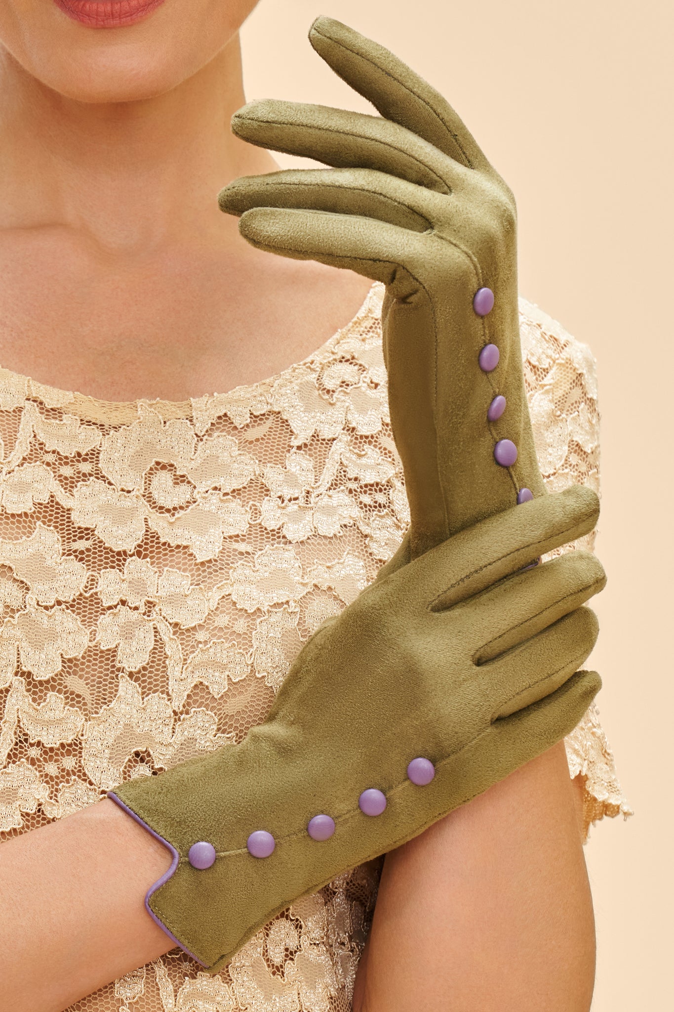 Beatrice Gloves - sage