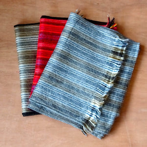 Luxury Handcrafted Alpaca Scarf- Striped