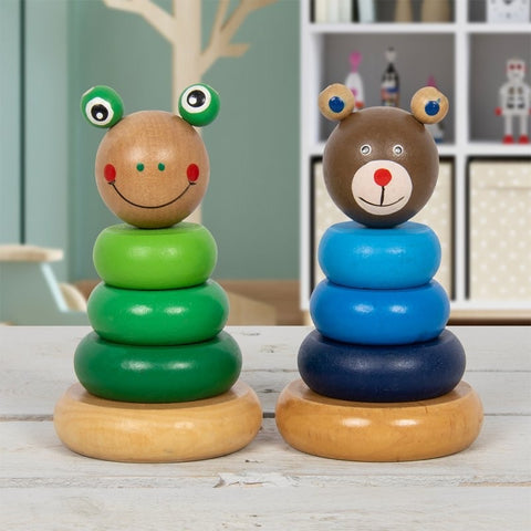 Lets Learn Bear And Frog Stacker 13cm