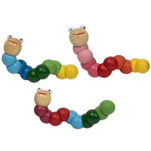 Large Wooden Wiggly Worm