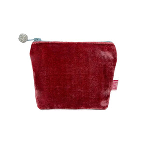 Mini Velvet Purse - Earth Red