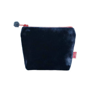 Mini Velvet Purse - Navy