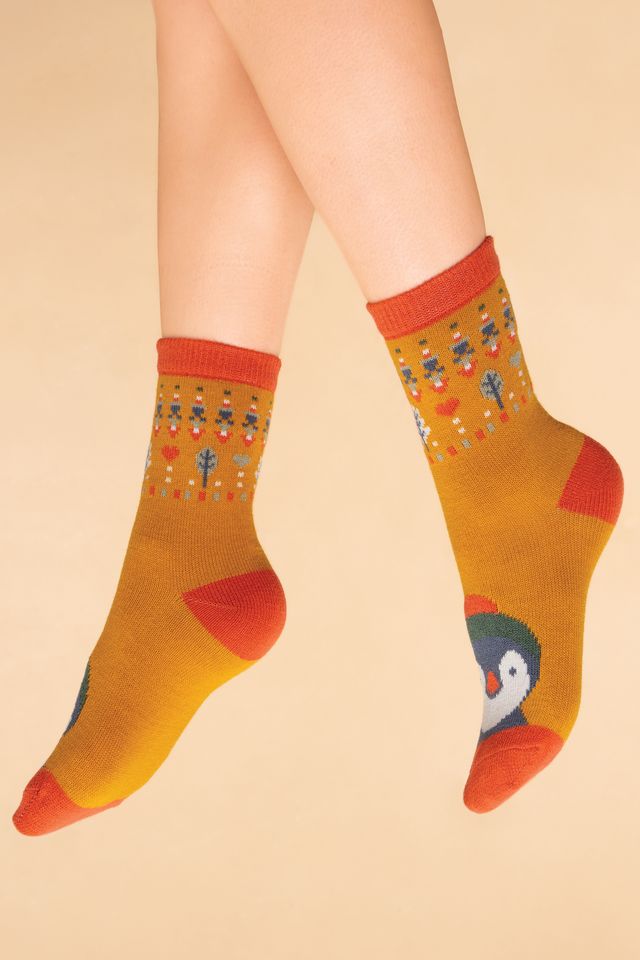 Non Slip Cosy Penguin Socks