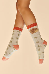 Cosy Happy Hedgehog Socks