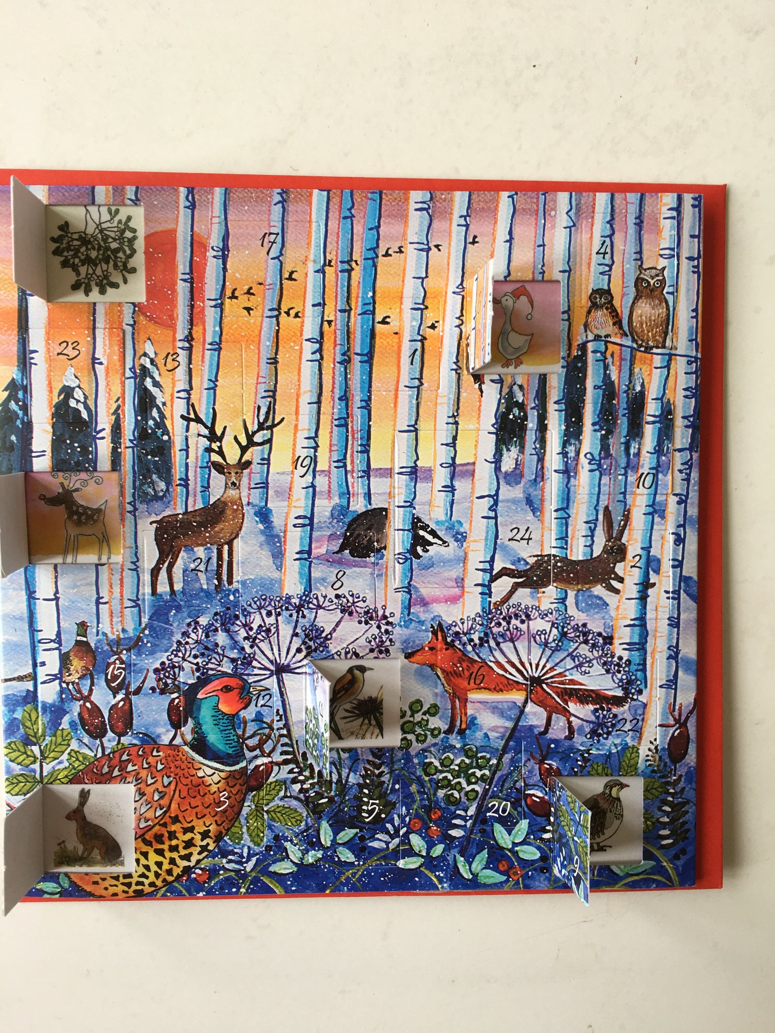 Advent Calendar Card - Winter Woodland